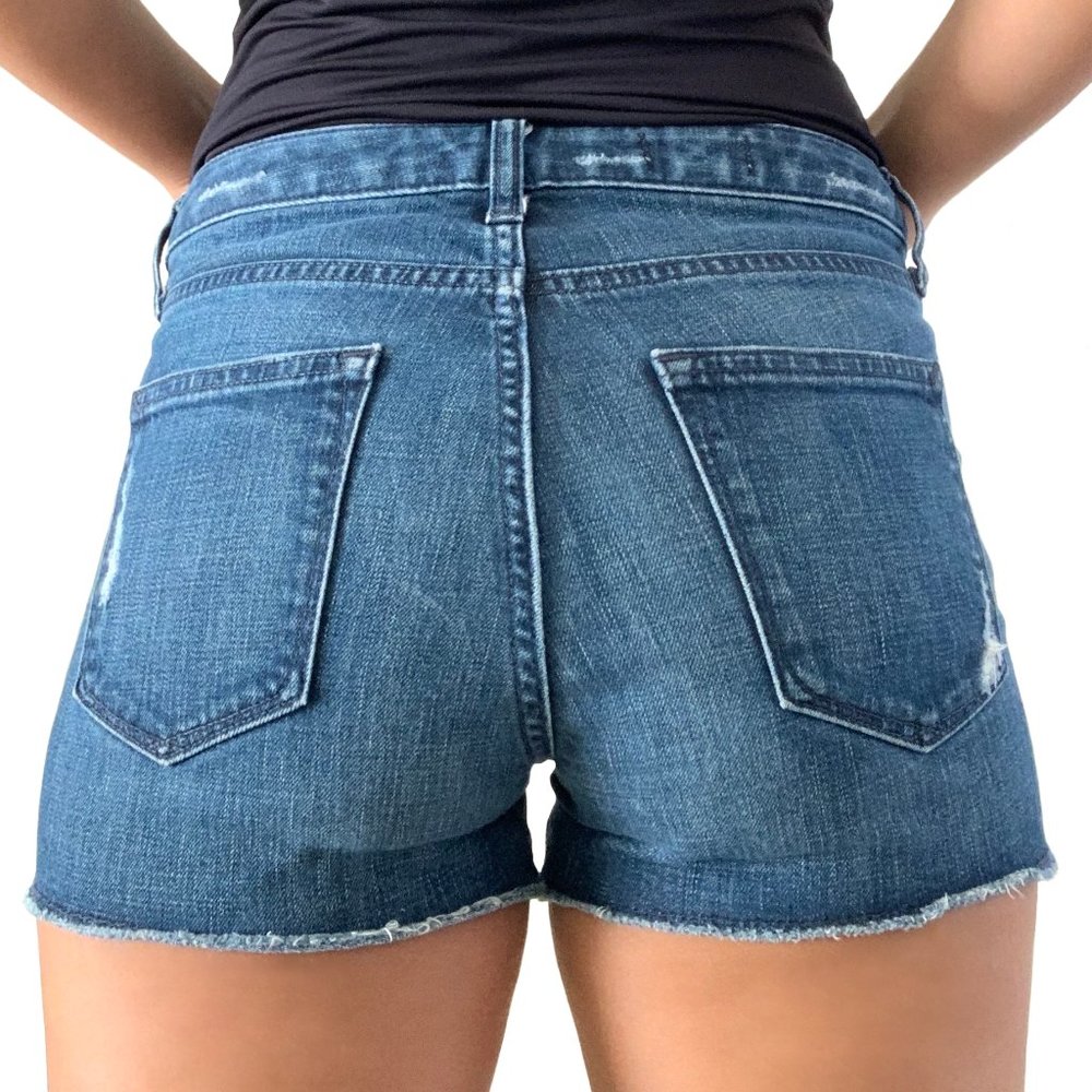 Denim Ripped Shorts - Picture 2 of 3